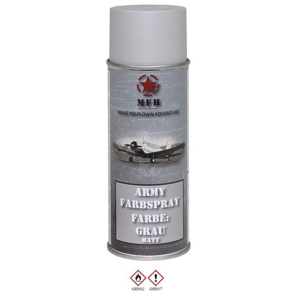 Armádní sprej MFH 400 ml, barva Grey