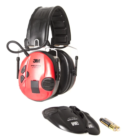 Chrániče sluchu Peltor SportTac Shooting MT16H210F-478-RD, červeno-černé