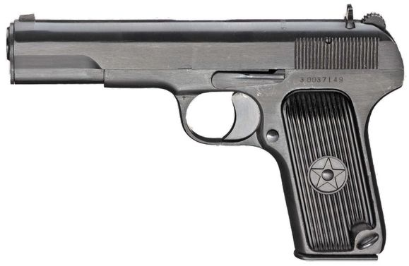 Expanzní pistole Norinco T54 kal. 7, 62 x 25 mm