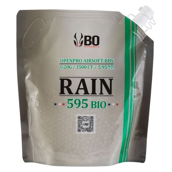Kuličky BB 6 mm, B.O. Rain 0,20 g, 3500 ks BIO