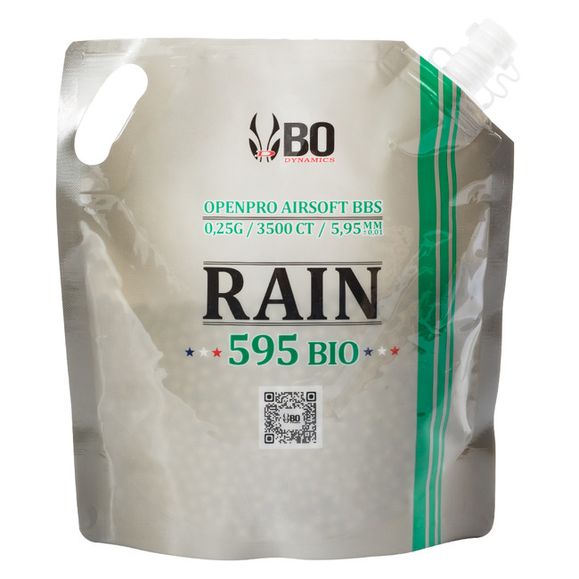 Kuličky BB 6 mm, B.O. Rain 0,25 g, 3500 ks BIO
