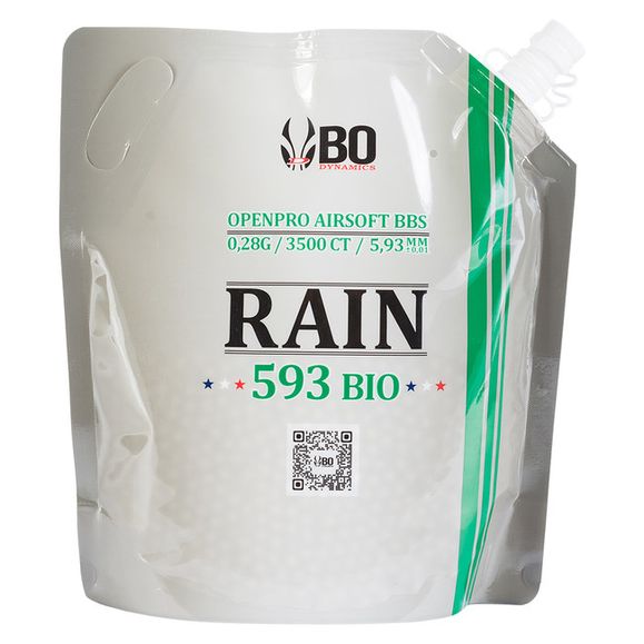 Kuličky BB 6 mm, B.O. Rain 0,28 g, 3500 ks BIO