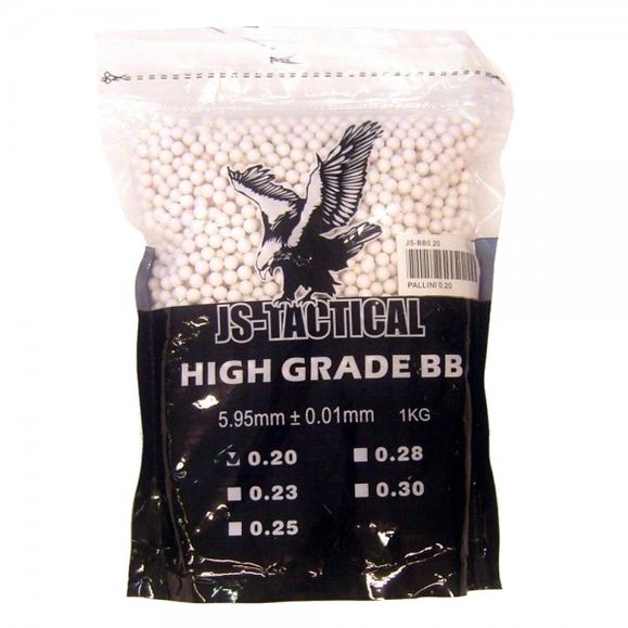 Kuličky BB 6 mm JS-Tactical High Grade 0.20 g, 1 kg