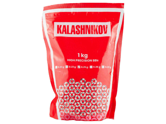 Kuličky BB 6 mm KALASHNIKOV 0.25 g, 4000 ks