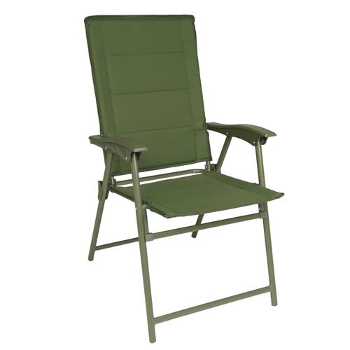 Kempingová skládací židle ARMY, zelená