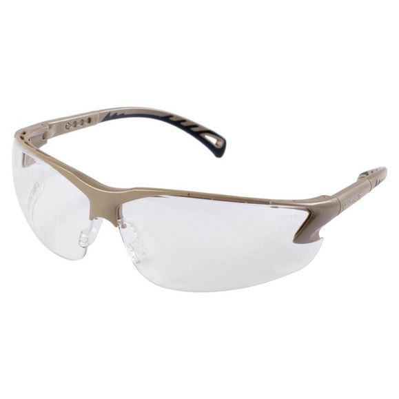 Ochranné brýle ASG, čirý průzor, tan