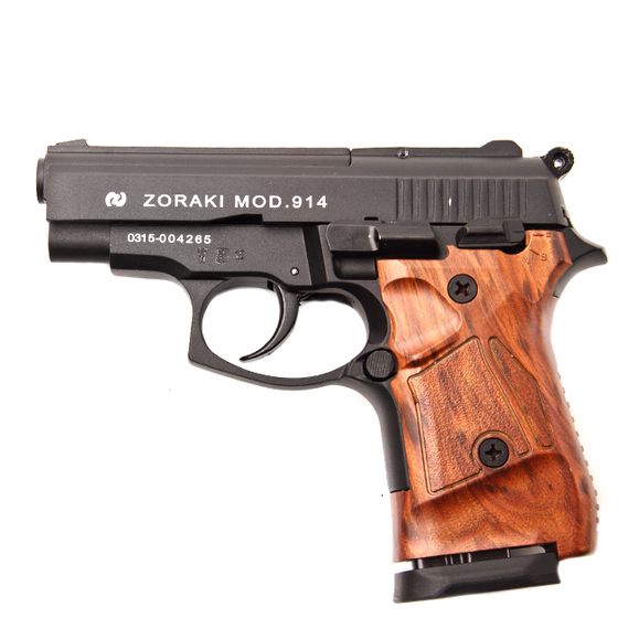 Plynová pistole Atak Zoraki 914 Auto, černá, kal. 9 mm, pažba dřevo