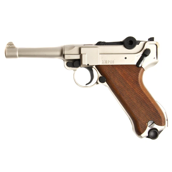 Plynová pistole Cuno Melcher P08, satén, kal. 9 mm