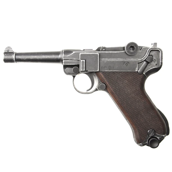 Plynová pistole Cuno Melcher P08 antik, kal. 9 mm