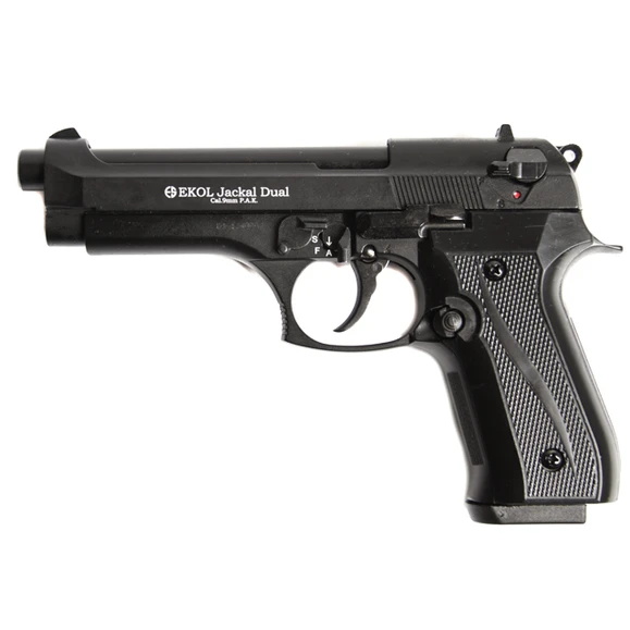 Plynová pistole Ekol Jackal dual, černá, kal. 9 mm Full Auto