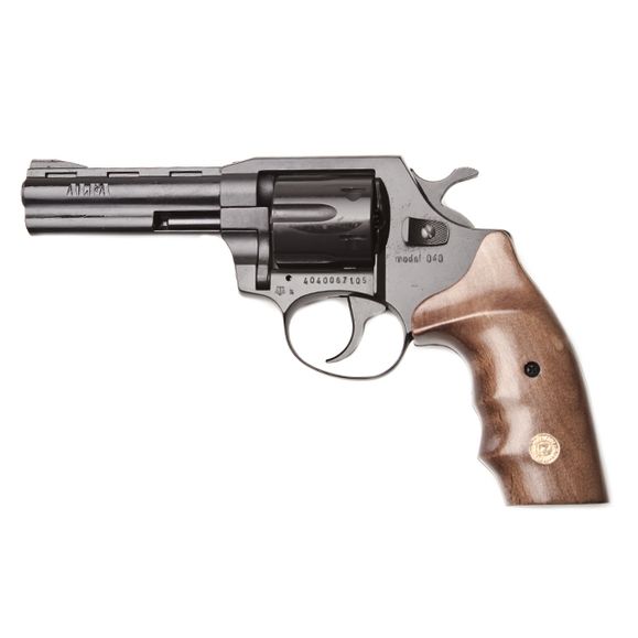 Plynový revolver ALFA 040, černý, dřevo, kal. 9 mm R Knall