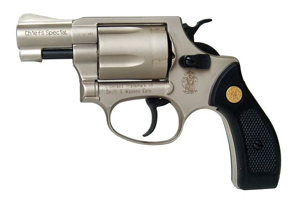 Plynový revolver Umarex S&W Chiefs Special, nikl, kal. 9 mm