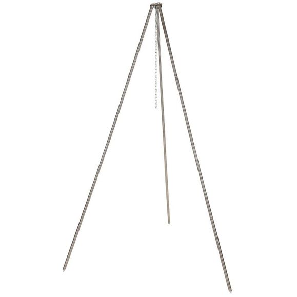 Trojnožka železná s řetízkem a háčkem na kotlík / grilovací pánev, 1,9 m