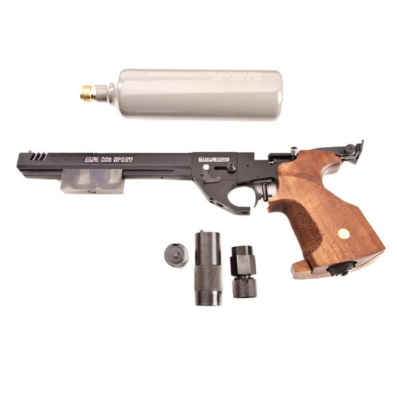 Vzduchová pistole Alfa Sport CO2 s kompenzátorem, kal. 4,5 mm, černá