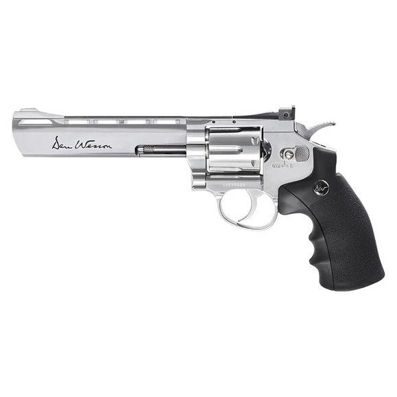 Vzduchový revolver Dan Wesson 6", kal. 4,5 mm, nikl