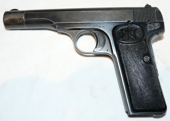 Znehodnocena pistole Fn, kal. 9 Browning 1922